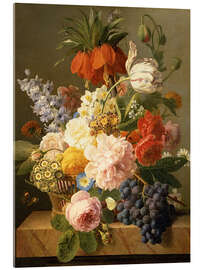 Cuadro de metacrilato Still Life with Flowers and Fruit