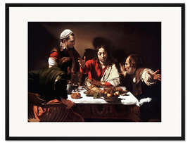 Gerahmter Kunstdruck Abendmahl in Emmaus