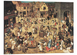 Magnettafel Kampf zwischen Karneval und Fasten