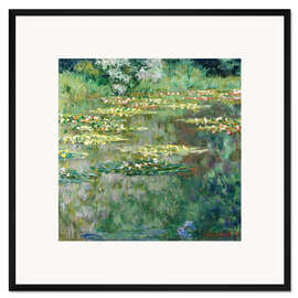 Gerahmter Kunstdruck Seerosenteich II