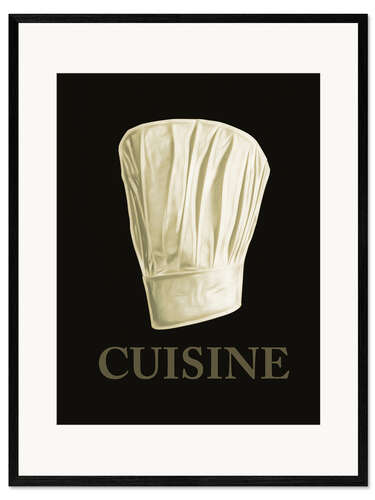 Gerahmter Kunstdruck Dine Cuisine 01