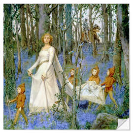 Selvklebende plakat The Fairy Wood