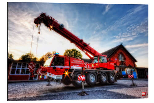 Aluminium print Crane 01