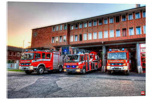 Acrylglas print Fire station in Germany