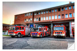 Wall sticker Fire station in Germany