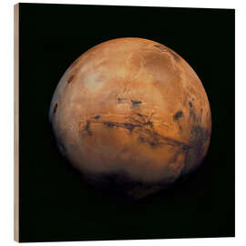 Wood print  Mars I - NASA