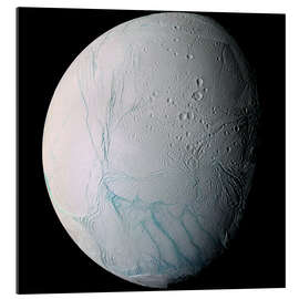 Gallery print Saturn&#039;s moon Enceladus