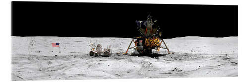 Acrylic print Apollo 16 lands in the lunar highlands