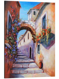 Aluminium print Mediterranean alley - Marita Zacharias