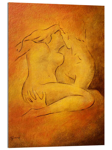 Gallery print Flaming passion, couple in love