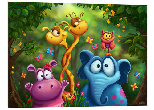 Obraz na PCV Jungle animals