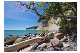 PVC print Baltic Sea coast on the island Ruegen (Germany)