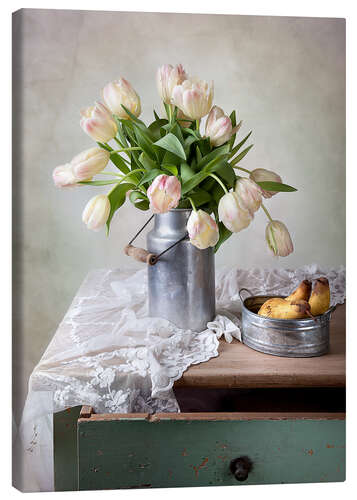 Lærredsbillede Still life with tulips