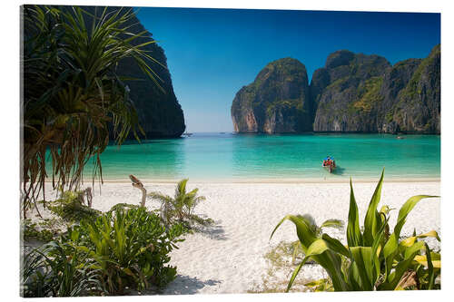 Acrylic print White beach in Thailand