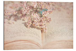 Magnettafel Buch und Wildblumen