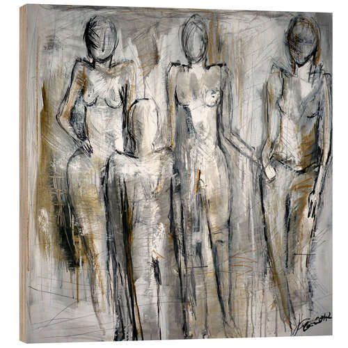 Wood print women