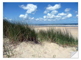 Selvklebende plakat Fantastic dune landscape