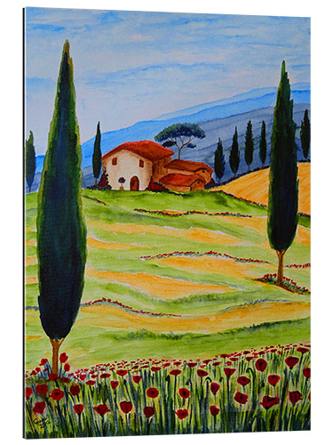 Gallery Print Blühender Mohn in der Toskana 4