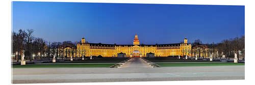 Akrylglastavla Panoramic view of palace Karlsruhe Germany