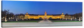 Canvas print Panoramic view of palace Karlsruhe Germany - FineArt Panorama