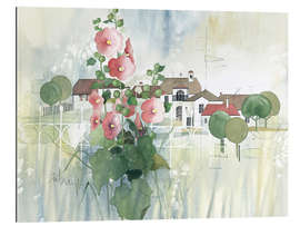 Gallery Print Ländliche Impression mit Malven