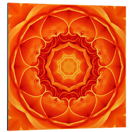 Alubild Mandala - Wärmende Liebe - Dolphins DreamDesign