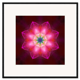 Gerahmter Kunstdruck Mandala - Be Yourself