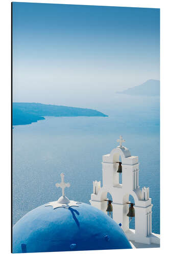 Aluminium print Church Santorini Greece