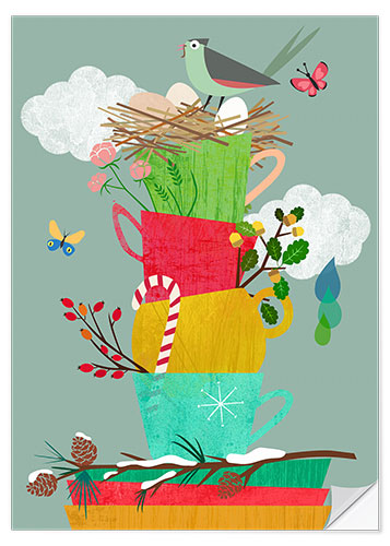 Wall sticker Four Seasons