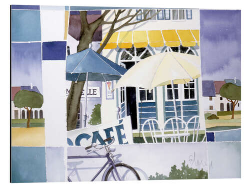 Aluminium print Café au Lait