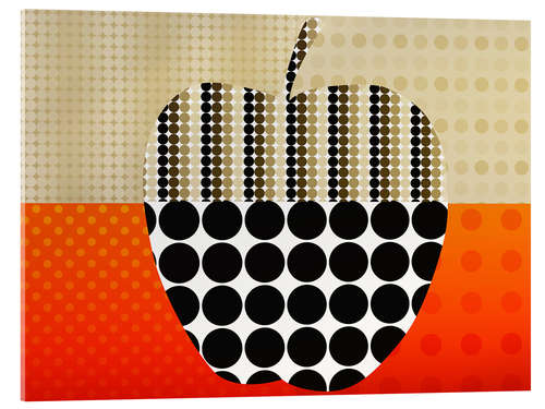 Acrylic print apple impression
