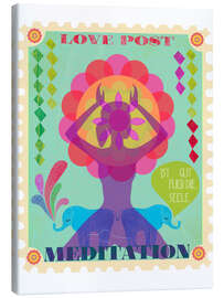 Lienzo La meditación es buena para el alma. - Taika Tori