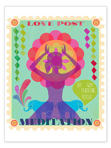 Plakat Meditation is good for the soul