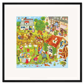 Gerahmter Kunstdruck Unsere schönsten Kinderlieder II