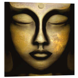 Stampa su vetro acrilico  Buddha - L&#039;arrivo - Christine Ganz