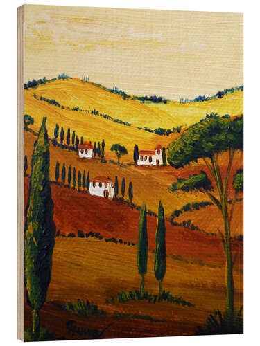 Wood print Tuscany Mini