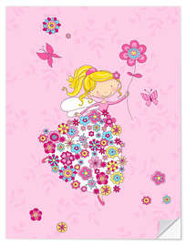 Selvklebende plakat Flower Princess