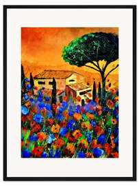 Gerahmter Kunstdruck Toskana