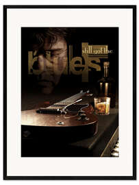 Inramat konsttryck Blues