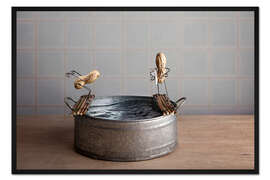 Gerahmter Kunstdruck Simple Things - Schwimmen