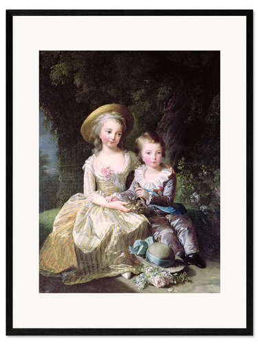 Framed art print Marie-Therese-Charlotte of France as a child