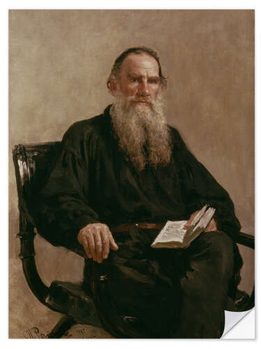 Selvklebende plakat Lev Tolstoy