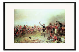 Gerahmter Kunstdruck Die Schlacht von Waterloo