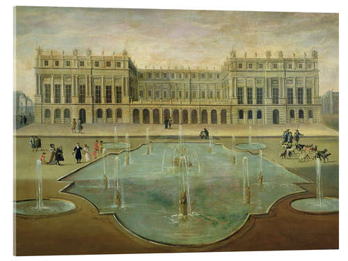 Acrylic print Chateau de Versailles from the Garden Side