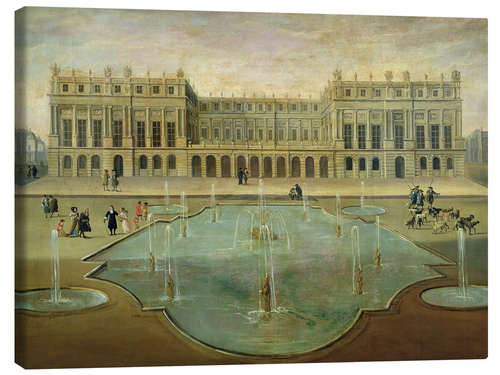 Canvas print Chateau de Versailles from the Garden Side
