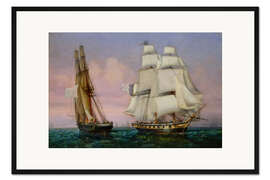 Gerahmter Kunstdruck Rückkehr aus Elba