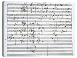 Canvas print Score for the 3rd Movement of the 5th Symphony