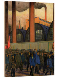Trätavla Strike - Boris Mihajlovic Kustodiev