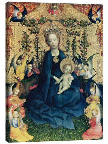 Canvas print The Virgin of the Rose Bush