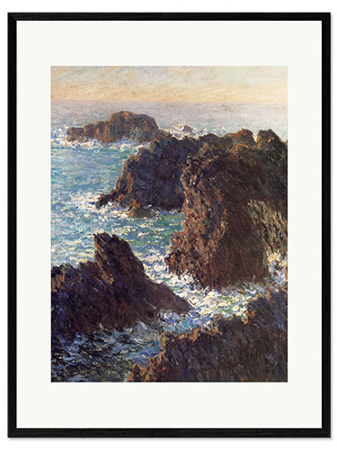 Ingelijste kunstdruk The Rocks of Belle-Ile